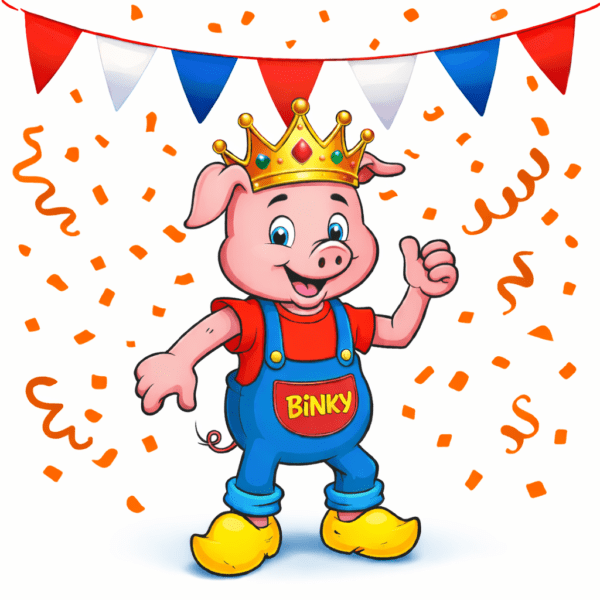 Binky's koningsmarkt bij Speelboerderij Binky