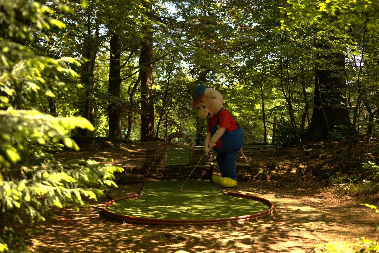 Binky bij Minigolf Apeldoorn